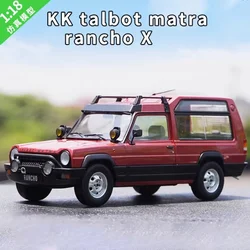 KK Diecast 1:18 Scale Talbot Matra Rancho X Alloy Car Model Collection Souvenir Static Display Ornaments Vehicle Gift