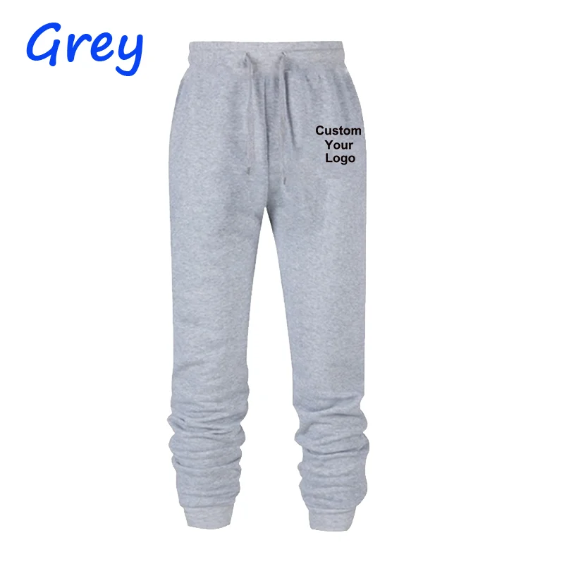 Pantalones de chándal sueltos para hombres y mujeres, pantalones deportivos con cordón y bolsillo, personalizados con su logotipo, moda para adultos