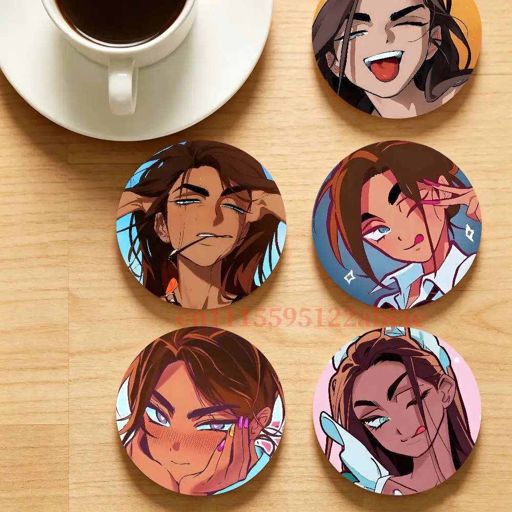 h-hyuna A-Alien Stage Heat-Resistant Pine Coasters Lightweight Sturdy for All Drinkware Easy to Clean