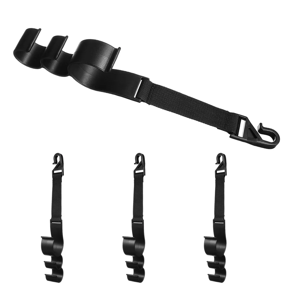 

4Pcs Car Rear Seat Headrest Hooks Multifunctional Auto Organizer Stylish Interior Accessory for Women and Men Hanger for Car