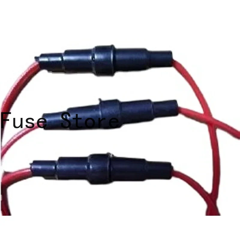 

10PCS Fuse Box Holder 5*20 6*30MM Black Rubber Case With Wire