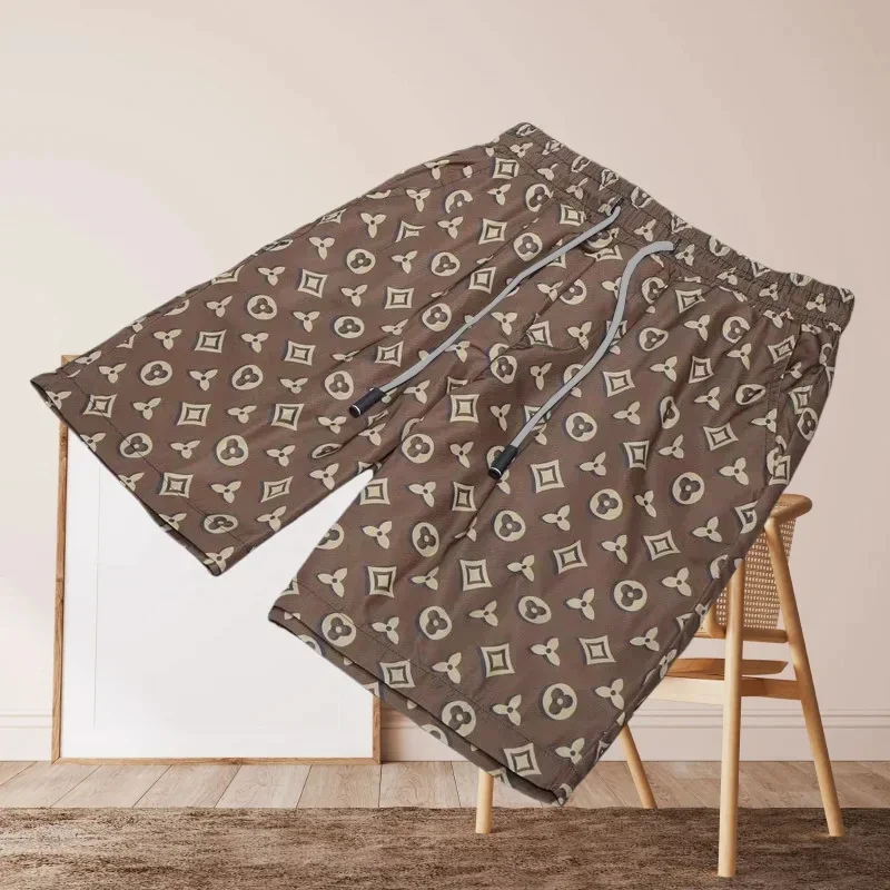 الراقية كامل على طباعة الأزياء الجرافيك الرجال التجفيف السريع الشارع عارضة السراويل مريح استرخاء صالح التدريب اللياقة البدنية السباحة موتو #2