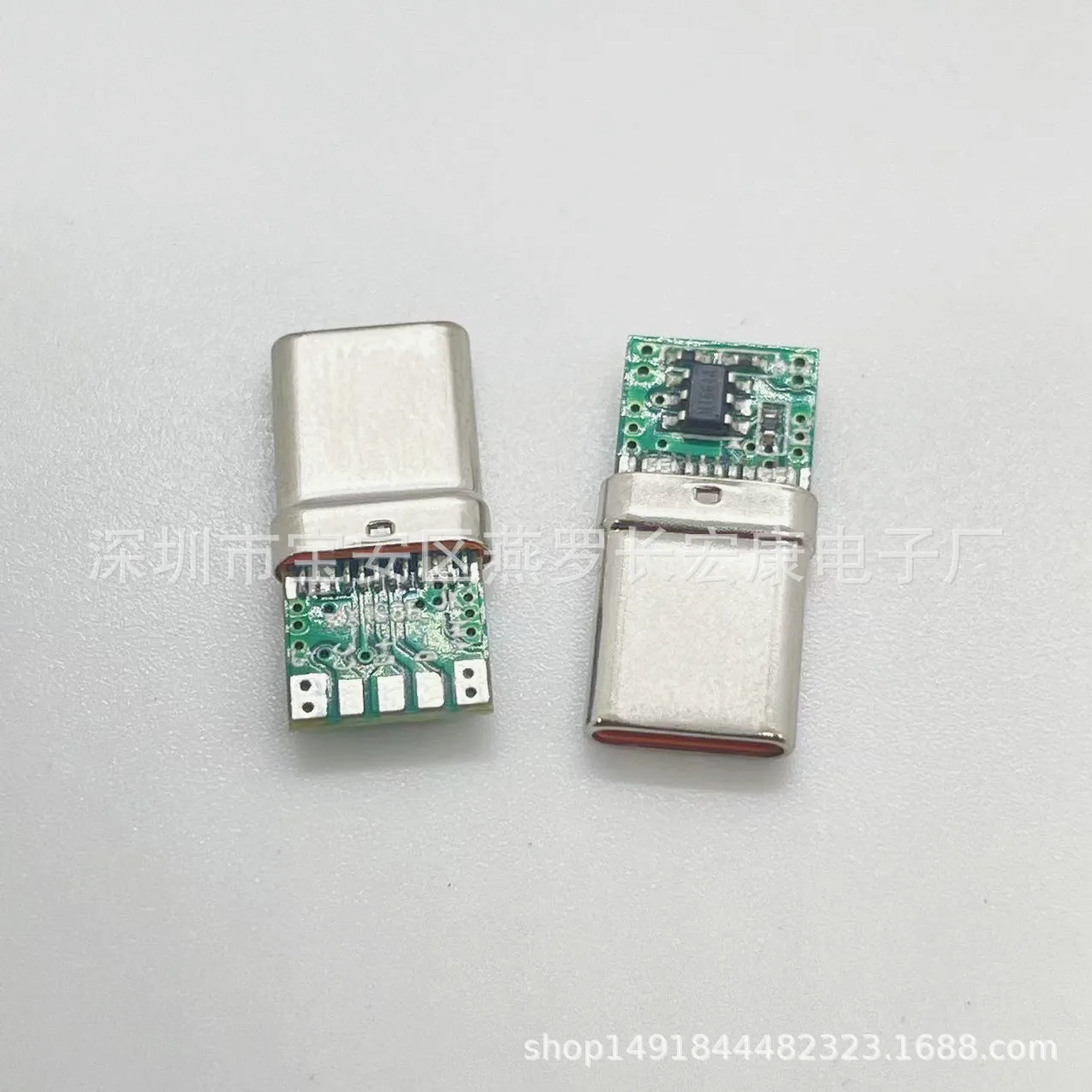 For TYPE-C 24P male, tensile splint 0.3 small pitch, special for clip cable, with grounding, splint 0.3