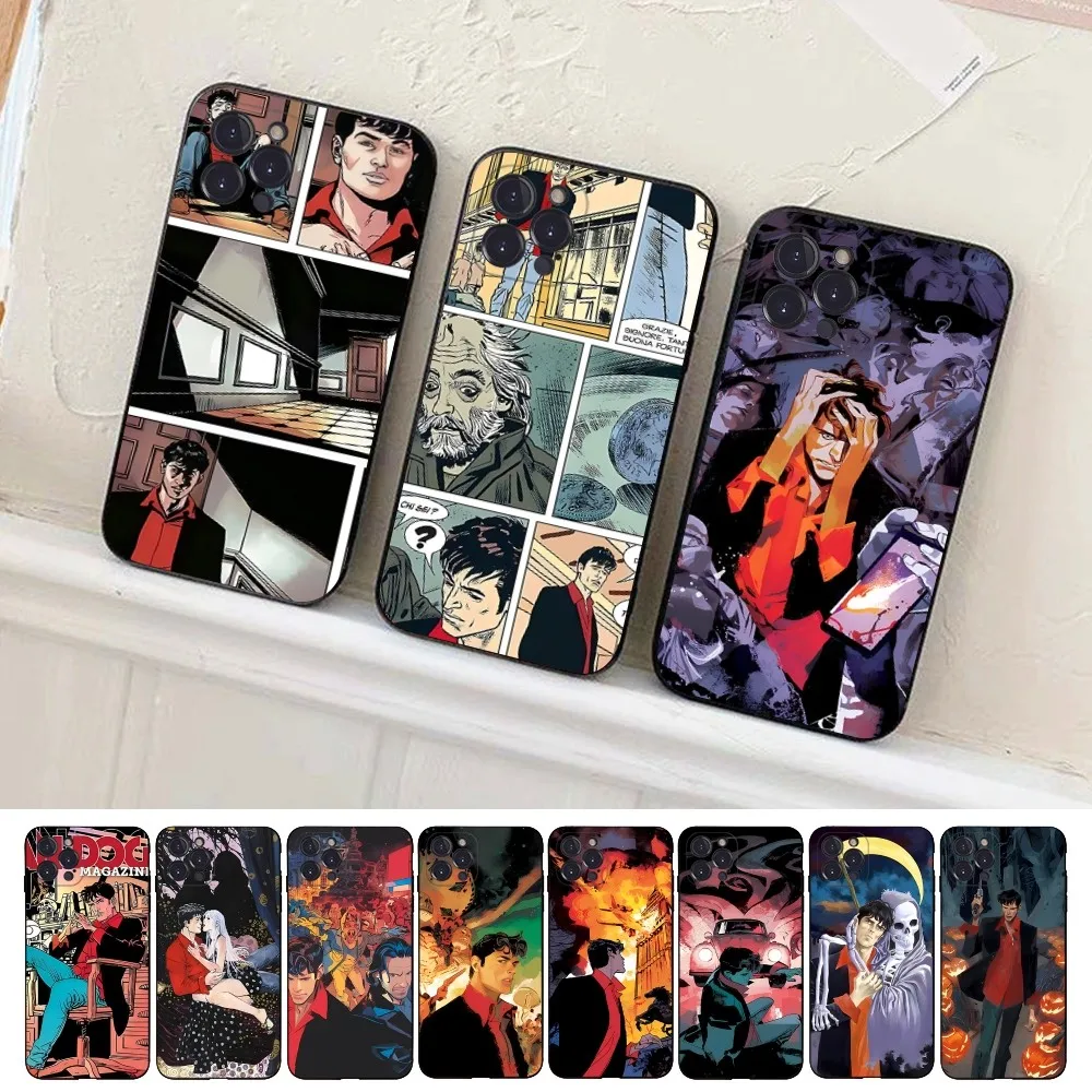 Comics Dylan Dog  Phone Case For iPhone 15 14 11 12 13 Mini Pro XS Max Cover 6 7 8 Plus X XR SE 2020 Funda Shell