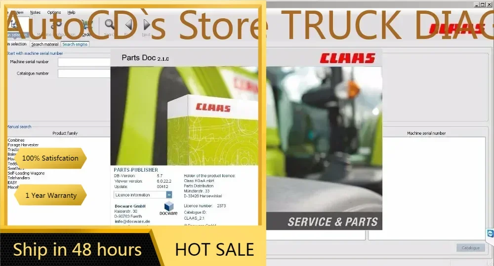 

AutoCD для Claas Parts Doc 2.2 — сельскохозяйственный 869 [02.2025]