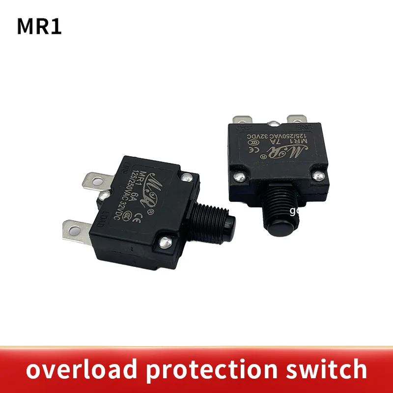 1PCS thermal switch circuit breaker MR1 10A 125/250VAC 32VDC overload switch overload protector