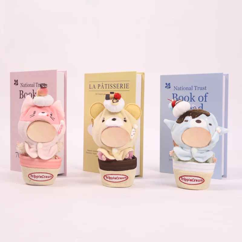 First and second generation vinyl blind boxes, 17cm doll clothes, animal summer ice cream-shaped clothes, cute sets