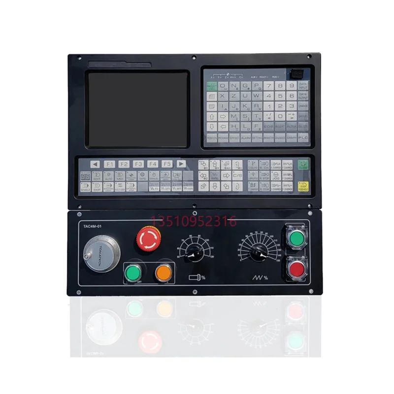 เครื่องกลึง CNC controller ชุด TAC200 2 แกน/3 แกน/4 แกน 8 นิ้วหน้าจอขนาดใหญ่แข็งแตะเครื่องกลึงระบบควบคุม