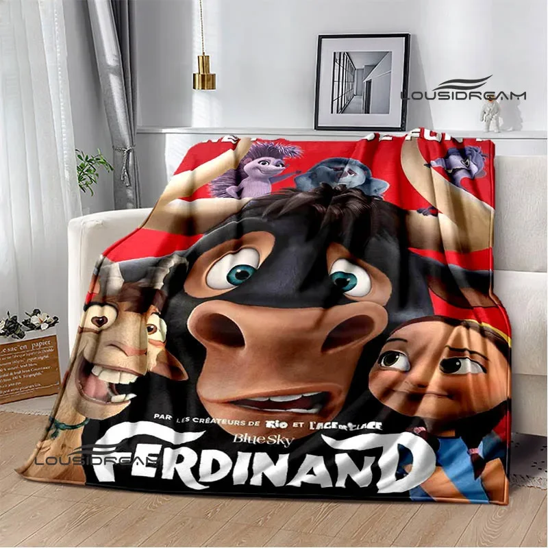 Ferdinand cartoon printed Blanket Warm Blanket Flannel Soft and Comfortable Home Travel Blanket bed linings Birthday Gift