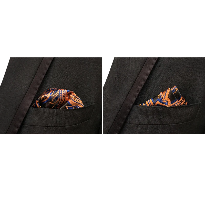 Sapu tangan Motif bunga pria, 46 warna sapu tangan Motif bunga Paisley Dot, saku bisnis, handuk dada persegi 25*25CM