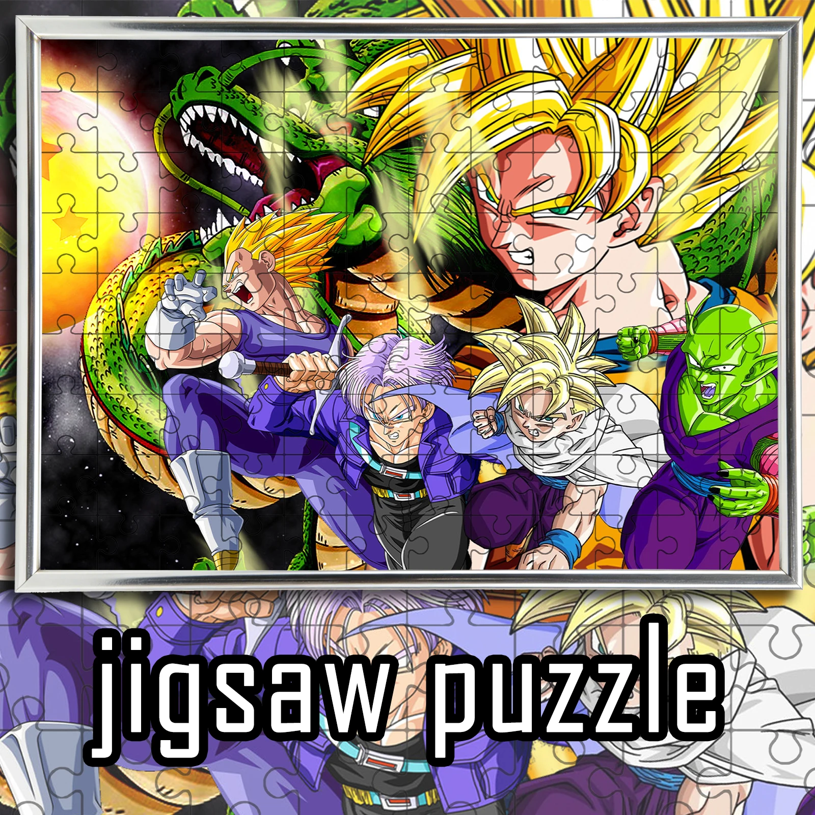 

Dragon Ball Goku Trunks Gohan Shenron Puzzle Wooden Color Box 108/200/300/500/1000pcs