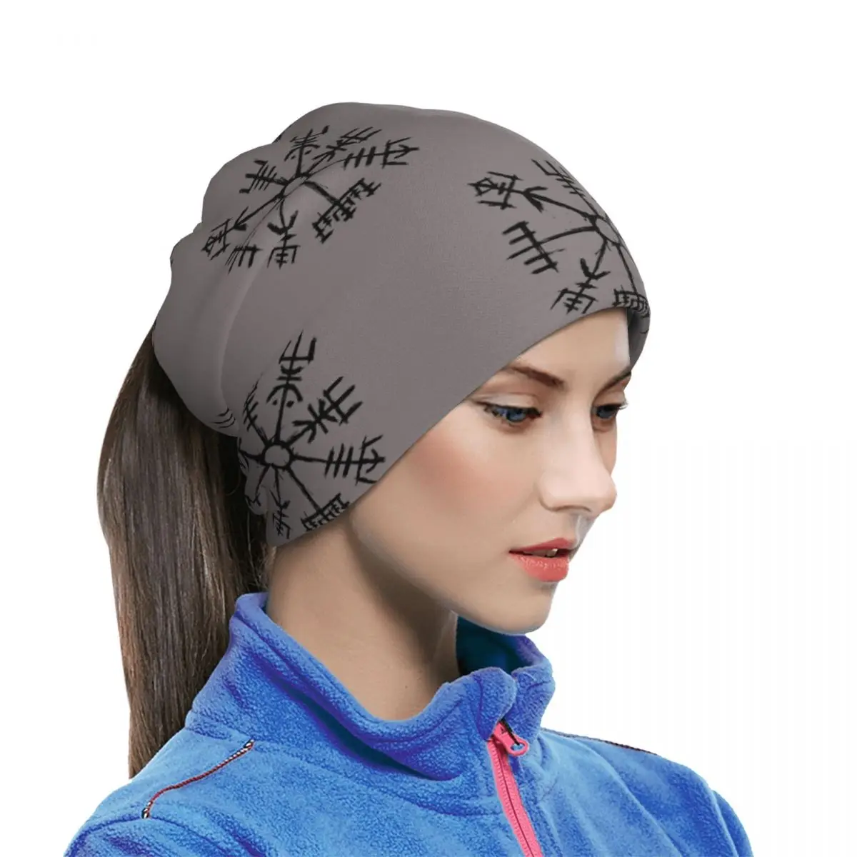 Vegvisir Viking Compass Norse Symbol Bandana Neck Cover Printed Wrap Scarf Multifunction Headband Unisex Adult Windproof