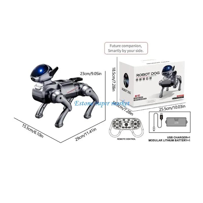 090B Robot Dog Machine Giocattolo per cani per giochi esplorazioni per bambini all'aperto