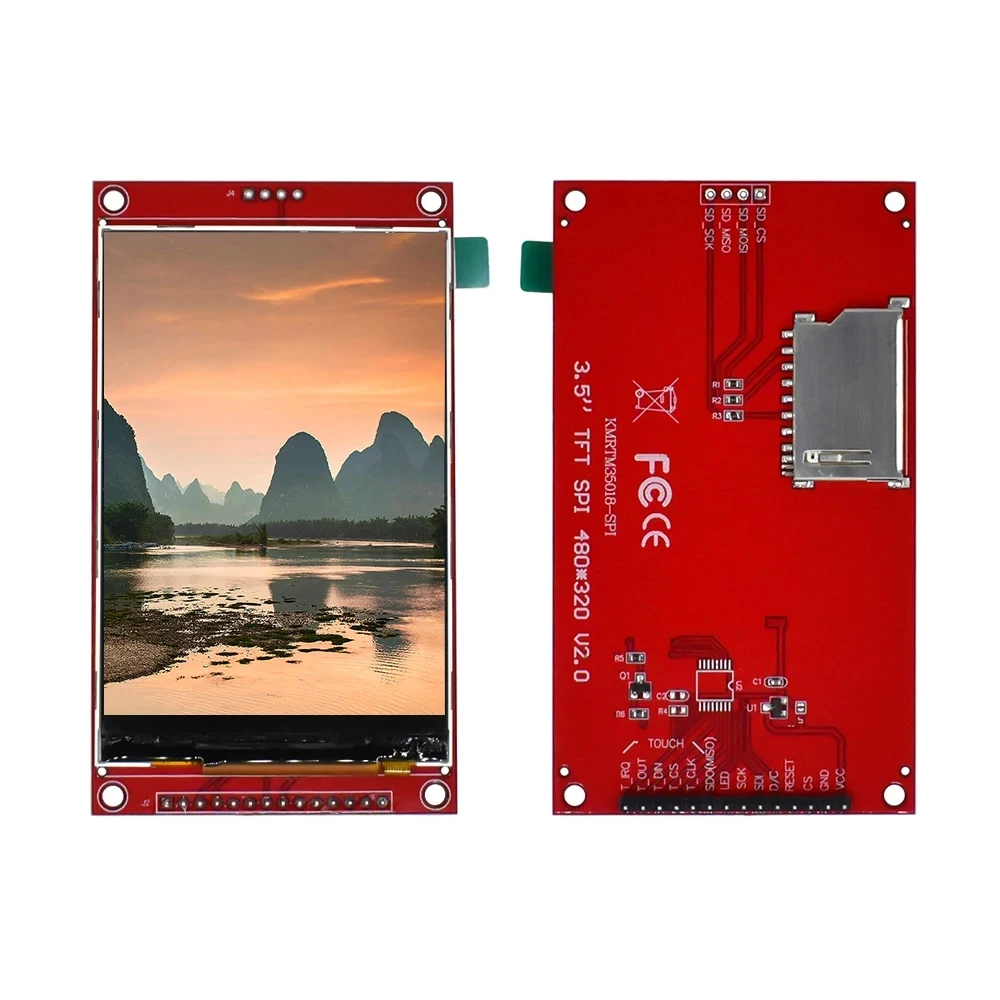 3.5 بوصة TFT وحدة LCD مع لوحة اللمس ILI9488 سائق 320X480 SPI منفذ واجهة تسلسلية (9 IO) اللمس ic XPT2046 ل ard stm32