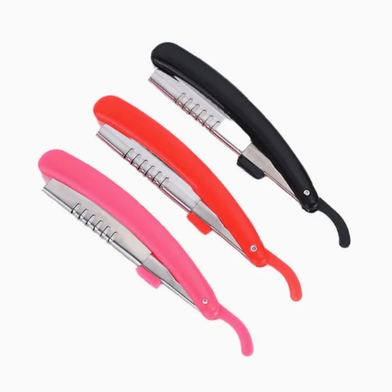 1/3/5/10 Stück Herren-Rasierwerkzeuge Haarrasierer und Klingen Antikes Schwarzes Klappbares Rasiermesser Unisex Haarentfernung