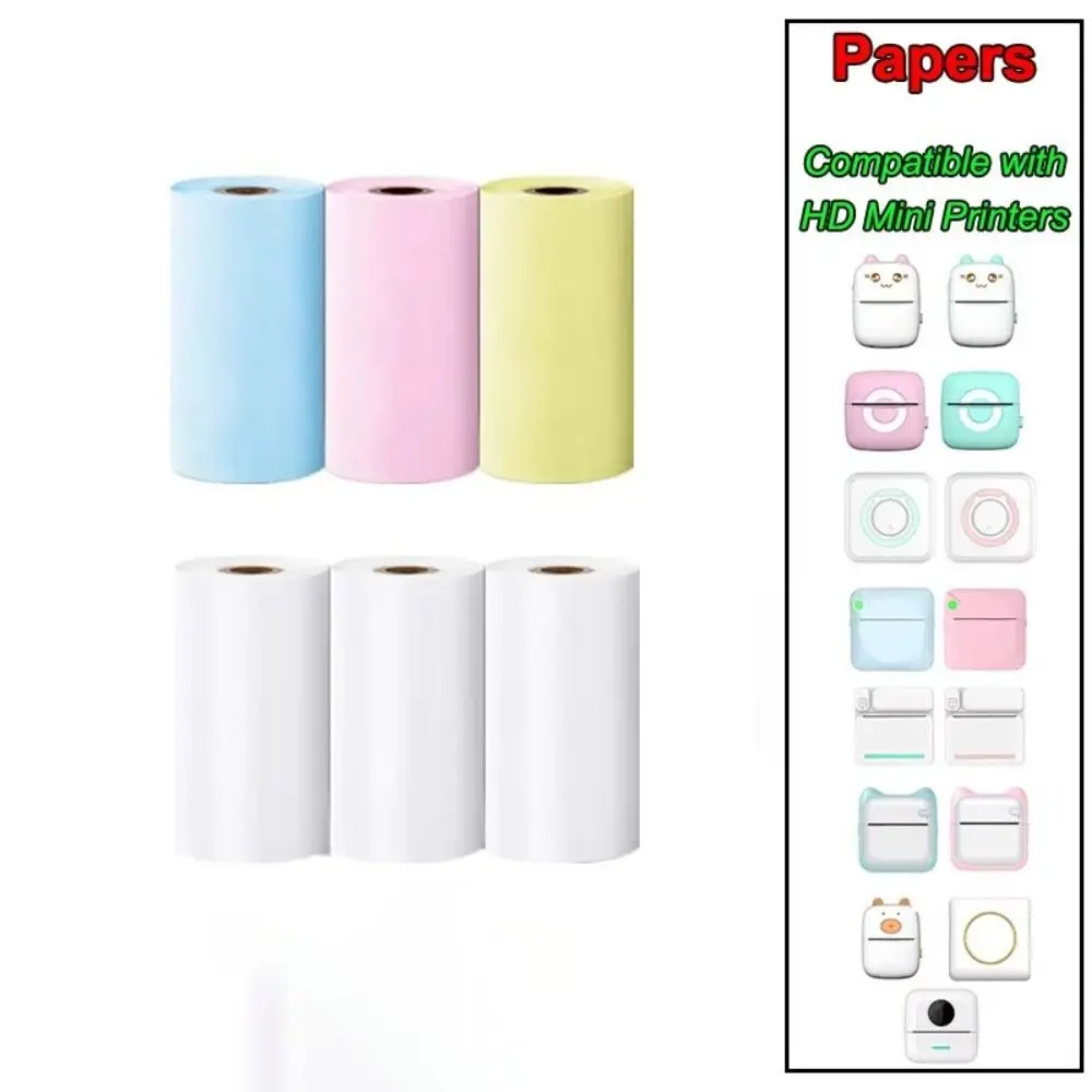 Paper Sticker Mini Thermal Paper White Self-adhesive Label Sticker Printer Shipping Labels