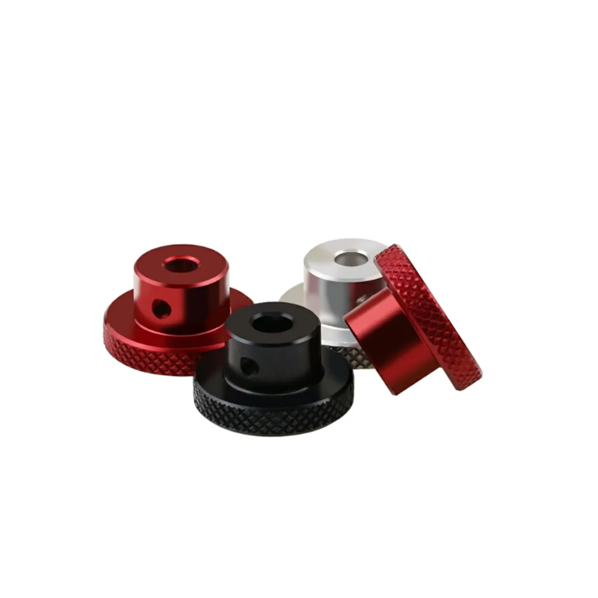 

Aluminum Alloy Thin Head Adjustable Toothless Handle Knob Knurled Hand Twisted Nut M3M4M5M6