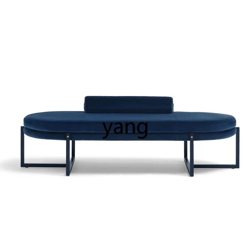 LTT， Italian foyer shoe changing stool cloakroom resting stool modern light luxury fabric bedroom bedside stool