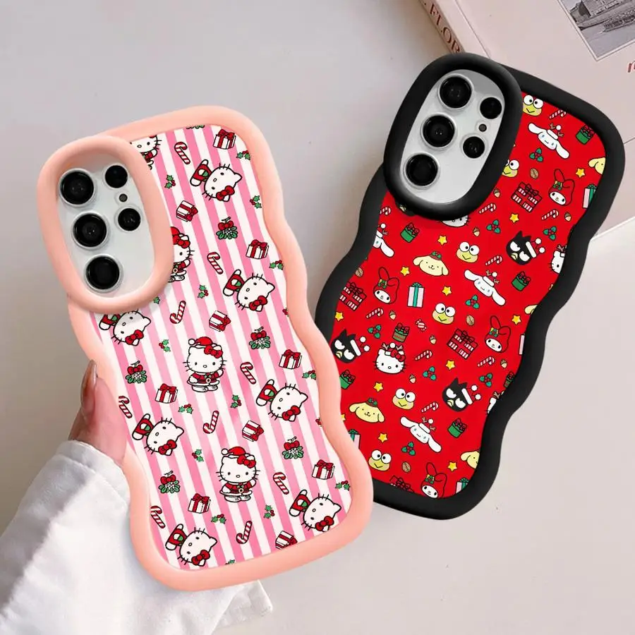 Soft Phone Cover Case for Samsung Galaxy S21 S20 FE S24 S22 Ultra S25+ S24+ S25 S23 Plus Kuromi Pochacco Melody