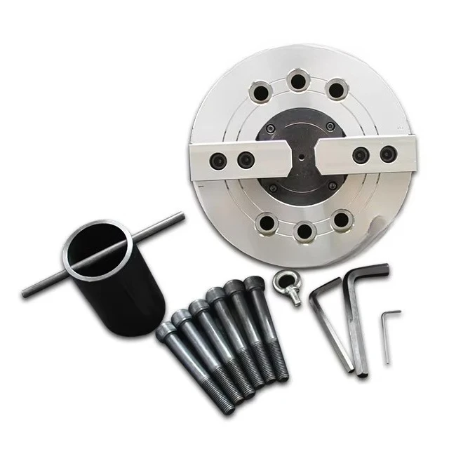 

CNC Machine Tools Accessories 2- Jaw Chuck Through-hole Hydraulic Power Chuck Drill Lathe