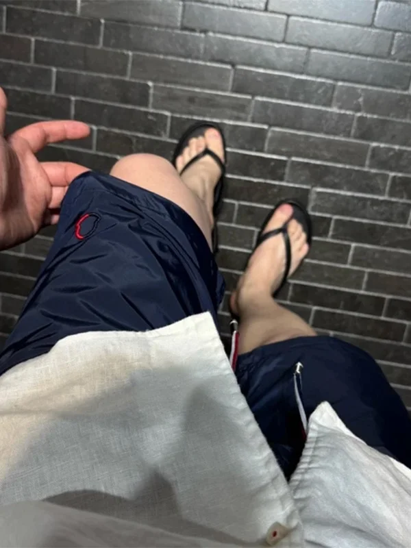 

Summer Thin Qui Dry Workwear orts Men's Trendy Embroidered Straight Leg Five-Quarter American High Street Outdoor orts