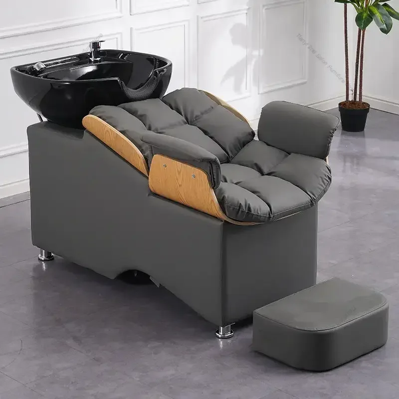 *  Luxury Shampoo Chair Modern Creativity Head Spa Barber Shop Shampoo Bed Ergonomics Salon Furniture Silla Peluqueria