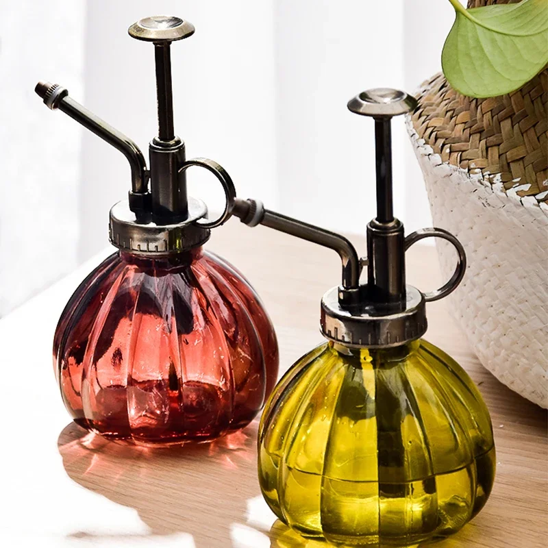 

Colorful Pumpkin Vintage Gardening Watering Device Retro Glass Watering Vases Sprinkler Flower Pot Bottle Pot Watering Vase