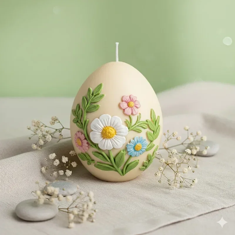 

A Top Quality Resin Silicone Mold Easter , Easter Eggs, Candles, Gypsum Ornaments Home Desktop Atmosphere Decoration Gift