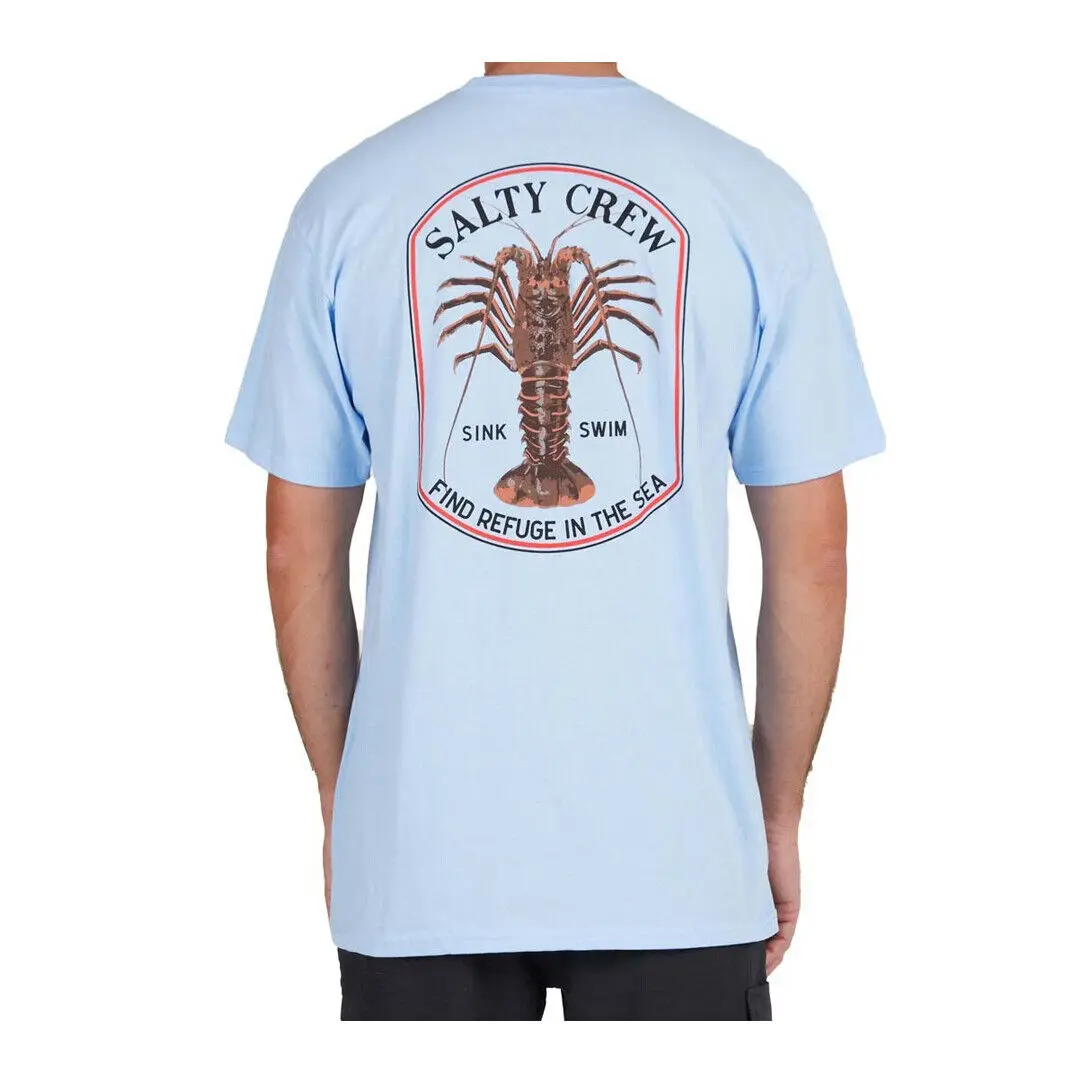 Salty Crew Spiny T Shirt Light Blue long or short sleeves