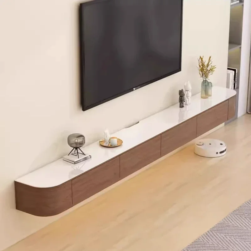 حامل تلفاز Flotante من الخشب الصلب، أدراج عالمية حديثة، حامل تلفاز إسكندنافي بسيط لغرفة المعيشة، أثاث تلفزيون Meuble De