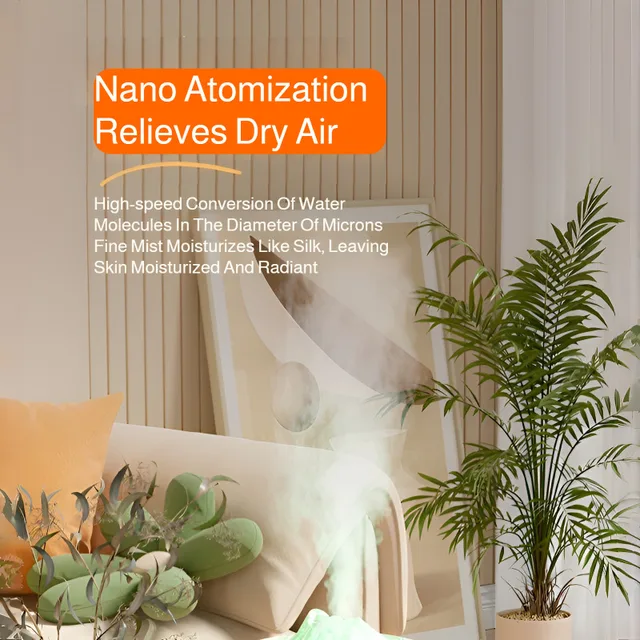 Home Humidifier Simulated Volcano Aromatherapy Machine,Quiet Operation And Smart Timer Functions For Use In Bedrooms And Offices 3