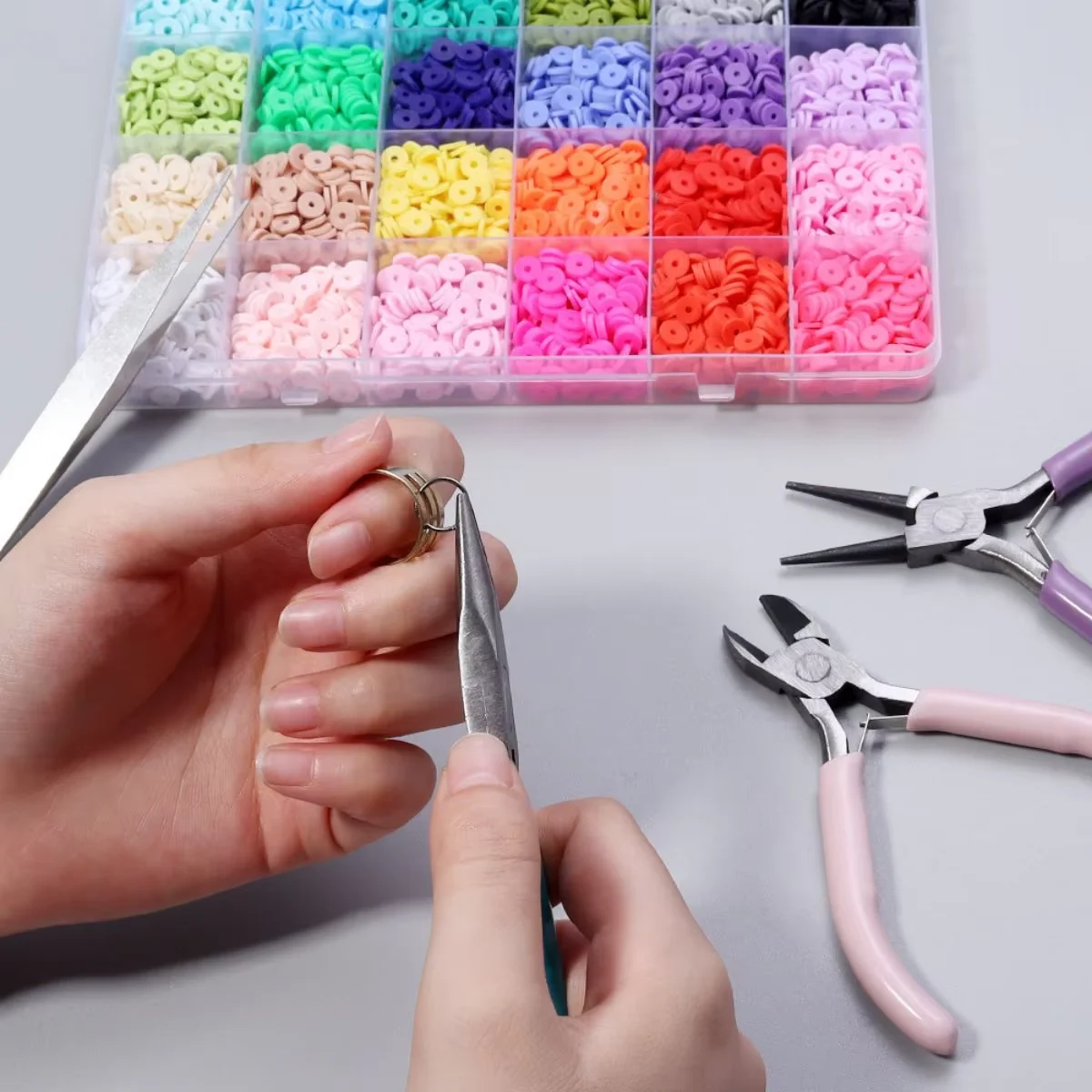 3Pcs Colorful Jewelry Pliers Set - Round Nose, Needle Nose & Wire Cutters for Jewelry Making, DIY Craft, Beading & Repair Tools