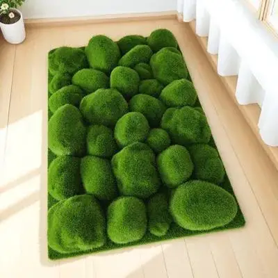 

Искусственный мох для декора: легкий имитационный газон, украшение для сада, декоративный моховой ковер, аксессуар для DIY микроландшафта, миниатюрный элемент