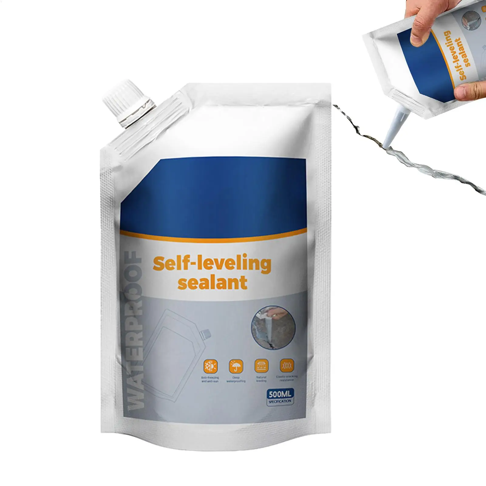 500ml DIY Grouting Adhesive Heavy Duty Concrete Crack Filler Sealant Waterproof Leak Repair Liquid For Floor Road Potholes