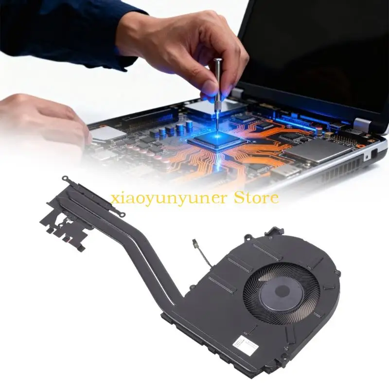P9JB Cooling Fan Assembly Including Metal Heatsink For Laptop  Provides Excellent Heat Management Noise Reduction