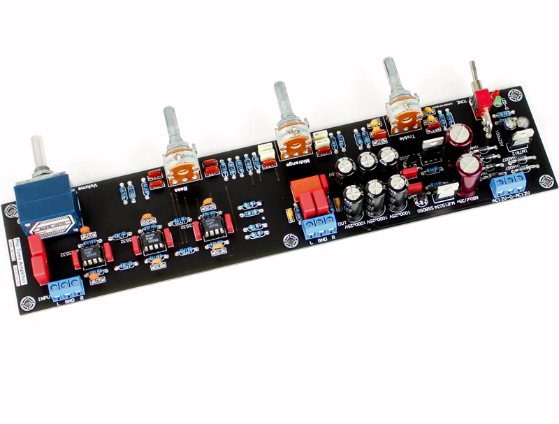 A8 TREBLE ,  ALTO and BASS preamplifier luxury finished board