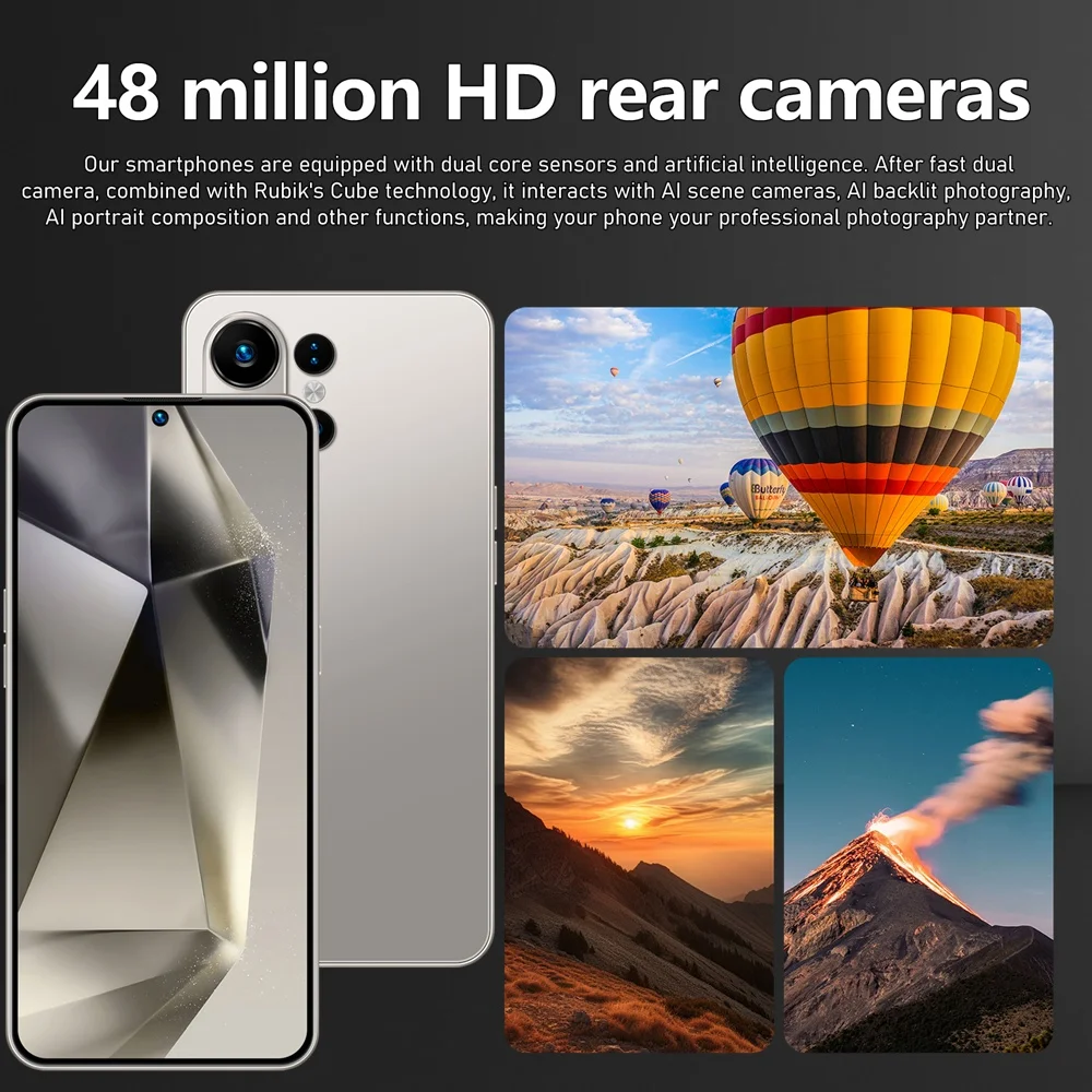 K-Touch Smartphone S26 Ultra 7.3 Inch Android 15 Mobile Phones Original Cell phone 16+48MP Camera 7800mAh 5G Dual SIM Face Unlocked Cellphones