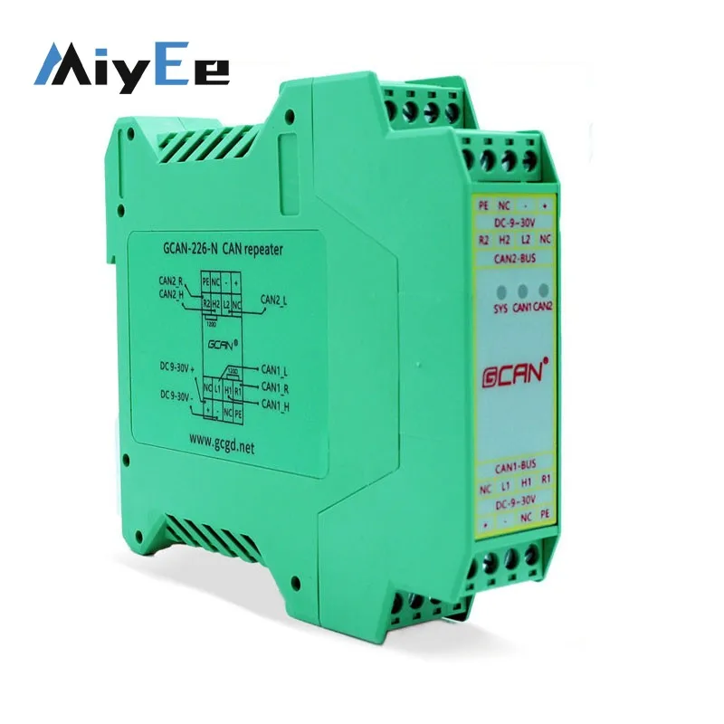 GCAN-226 2-Channel CAN Bus Repeater, Anti-interference CAN Bridge Expander with 4-Pin Terminal