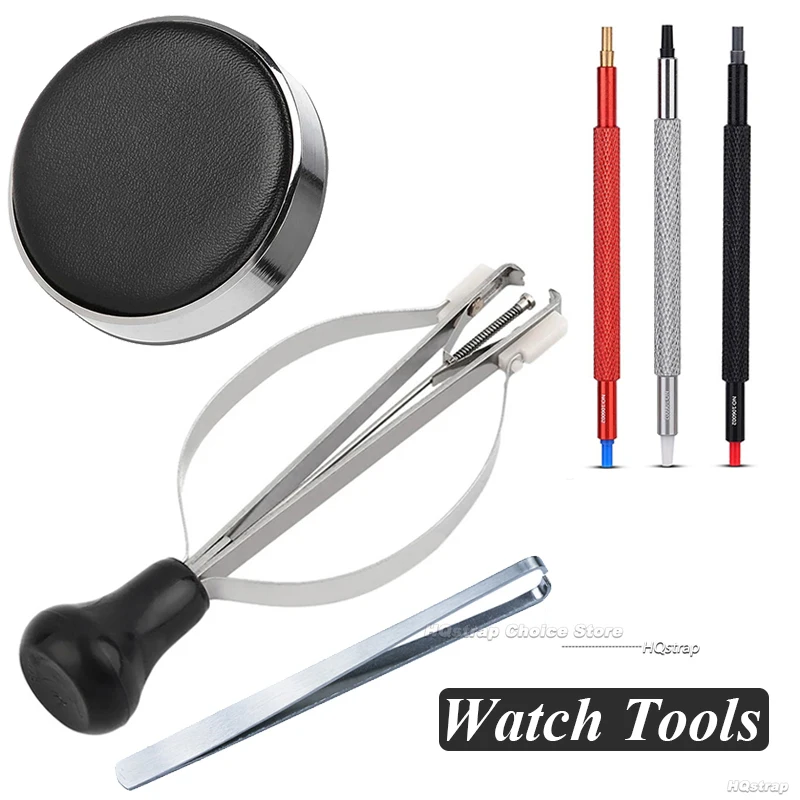 مشاهدة مكابس اليد انتهازي المناسب مجموعة أدوات ساعة الإبر المنتقى المزدوجة نهاية إبرة القلم الساعاتي أداة إصلاح الملحقات عدة