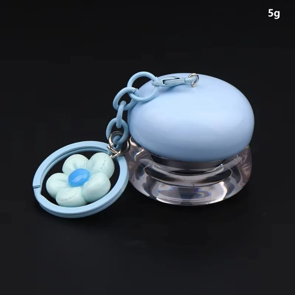 Refillable Mini Lip Mask Jars 5g Capacity With Keychain Pendant Lip Balm Cans Makeup Container Makeup Storage