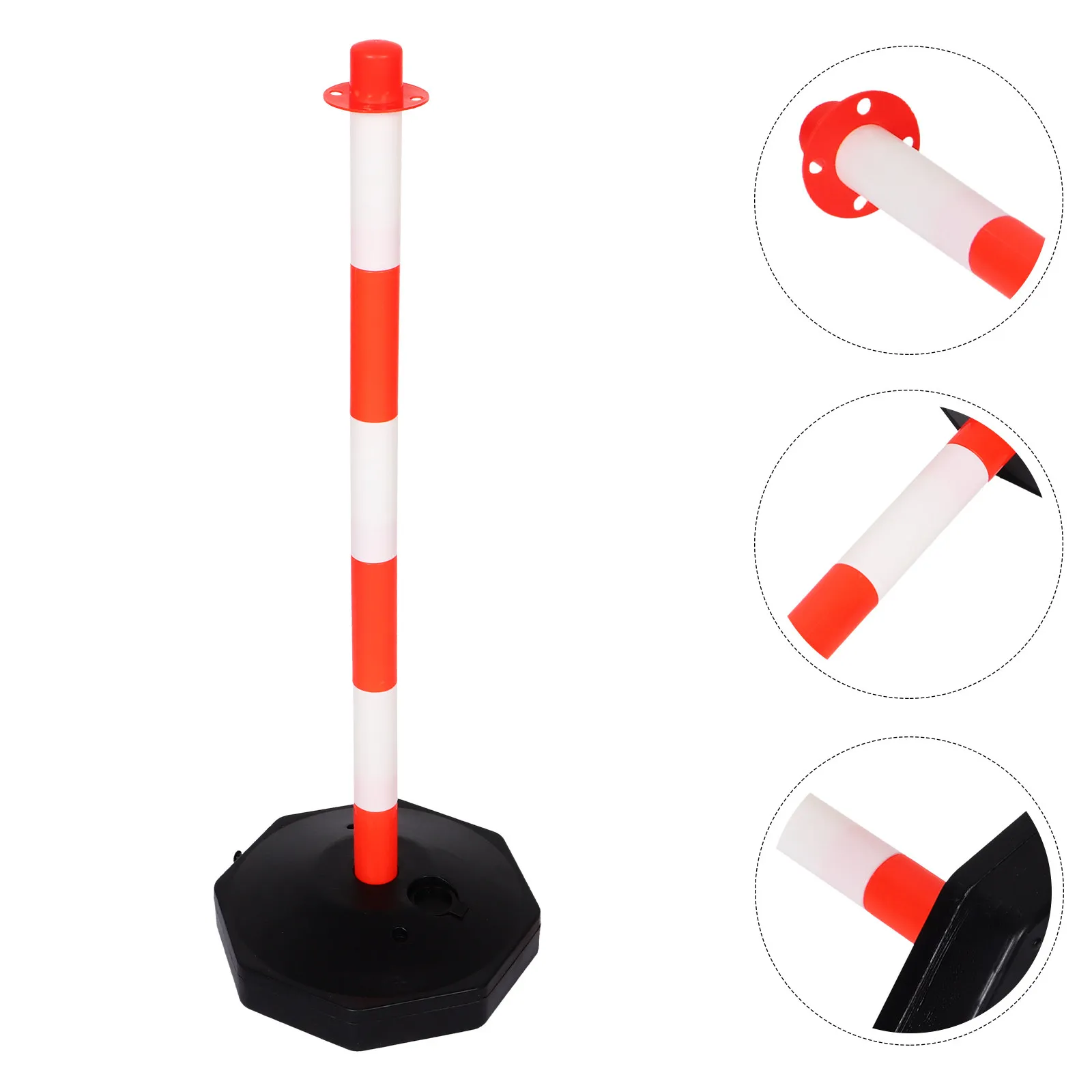

Delineator Post Water Refillable Base Robust High Visibility Warning Column for Traffic Driveway Parking Safety Barrier