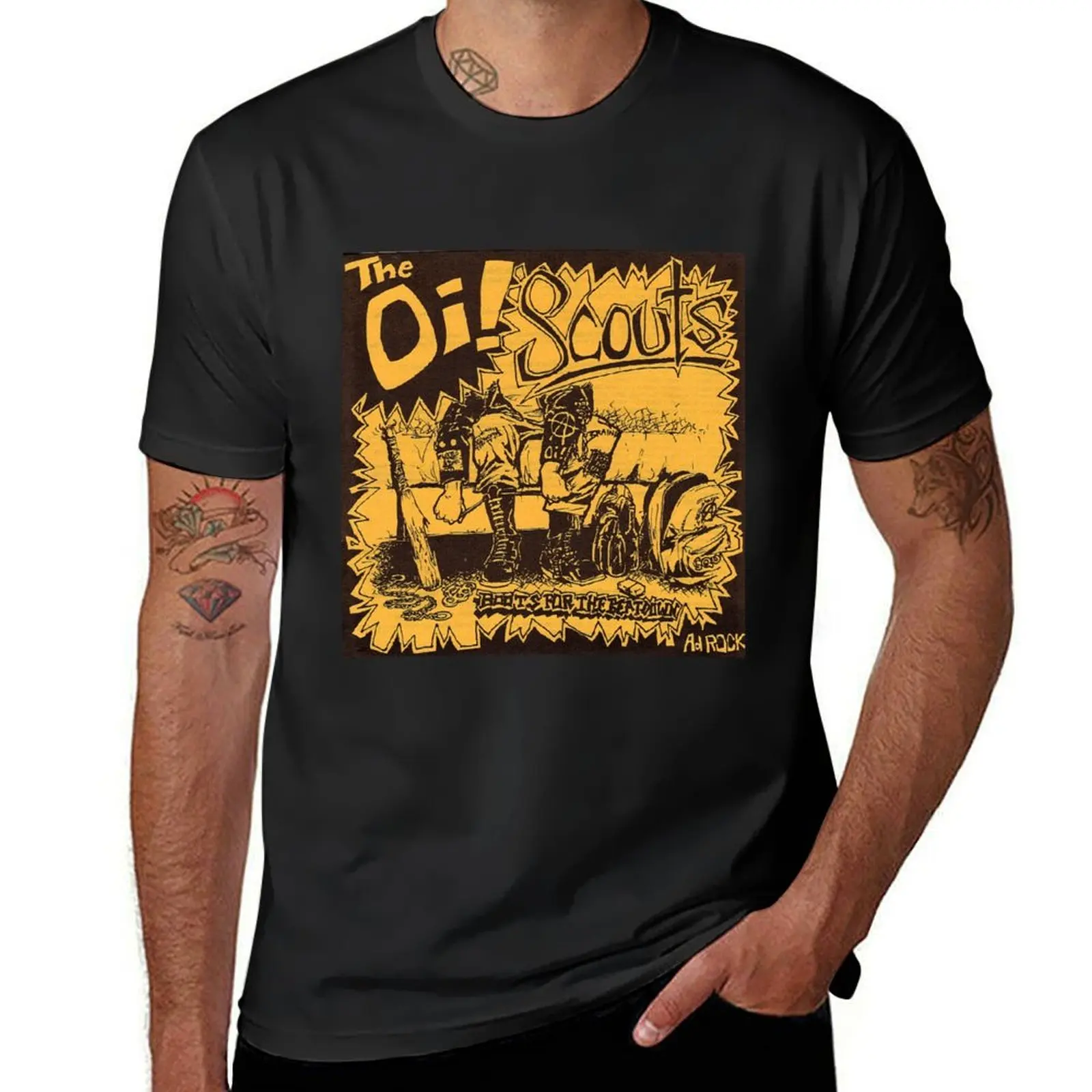 Declare your Loyalty with the Official Oi Scouts Collection: The Spirit of Punk Lives! T-Shirt summer top funnys Men's t shirts