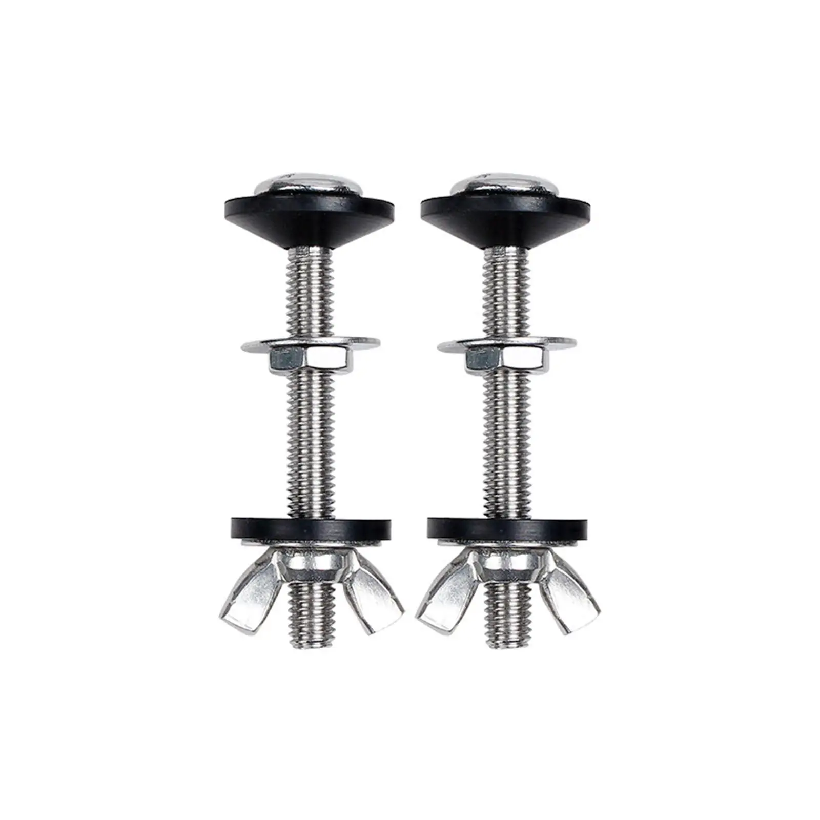 

Toilet Tank Bolts Stainless Steel Repair Parts Kit Complete Fastener Nuts Washers Set for Household Bathroom Maintenance