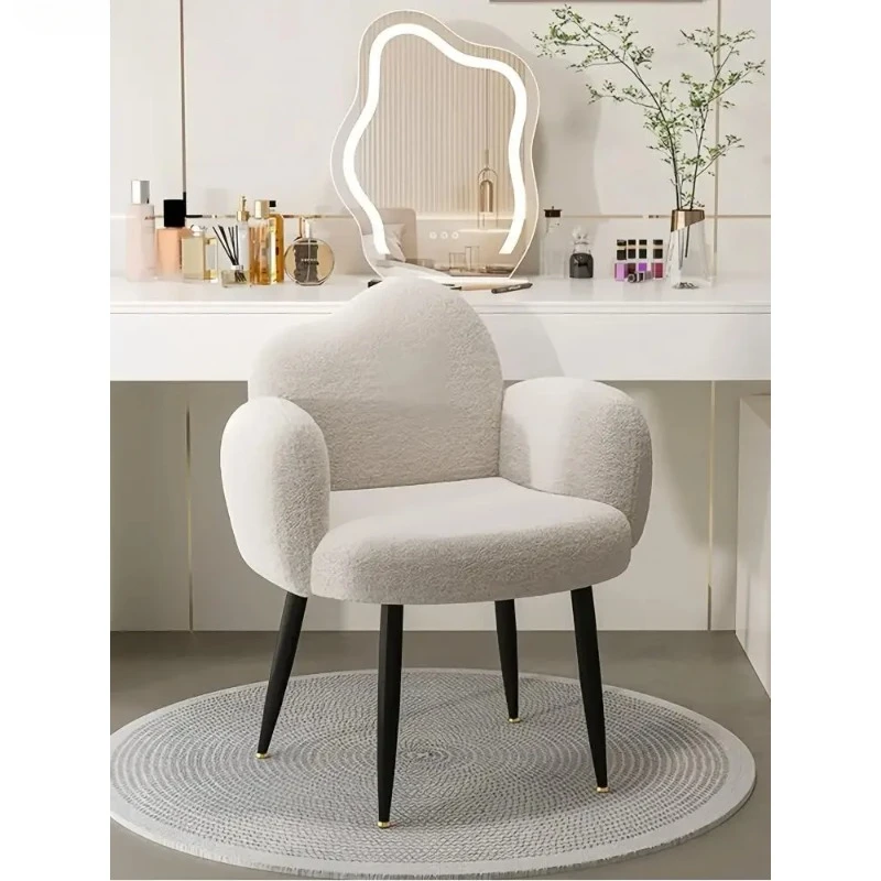 Makeup chair Bedroom dresser Chair back high appearance level Manicure cloakroom girls home dressing stool