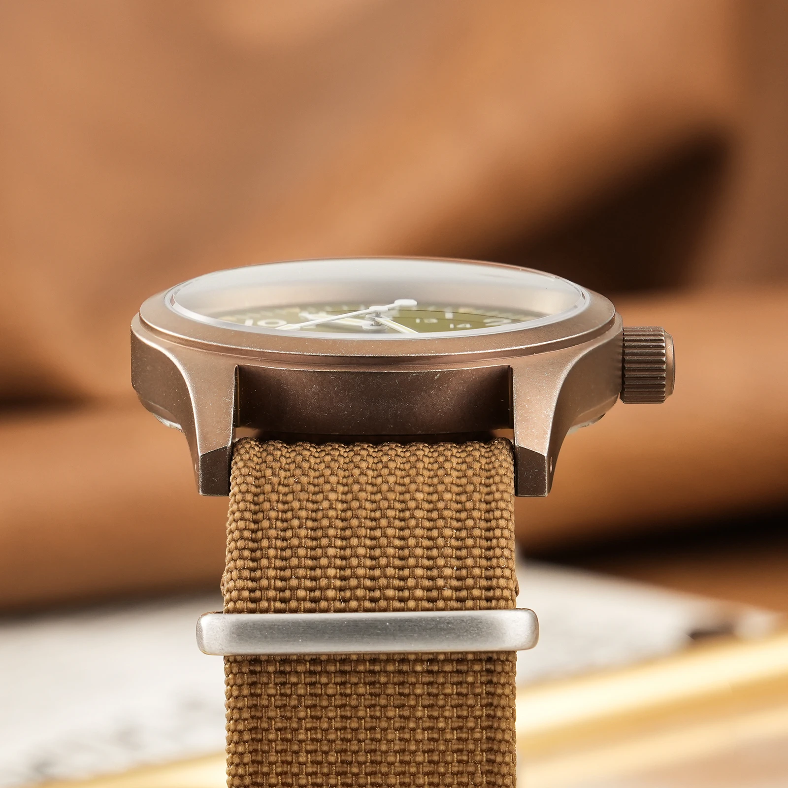 Reloj Militado ML05 Vintage VH31, movimiento de cuarzo, relojes de campo militar, cristal de zafiro con revestimiento AR muy transparente, reloj de pulsera