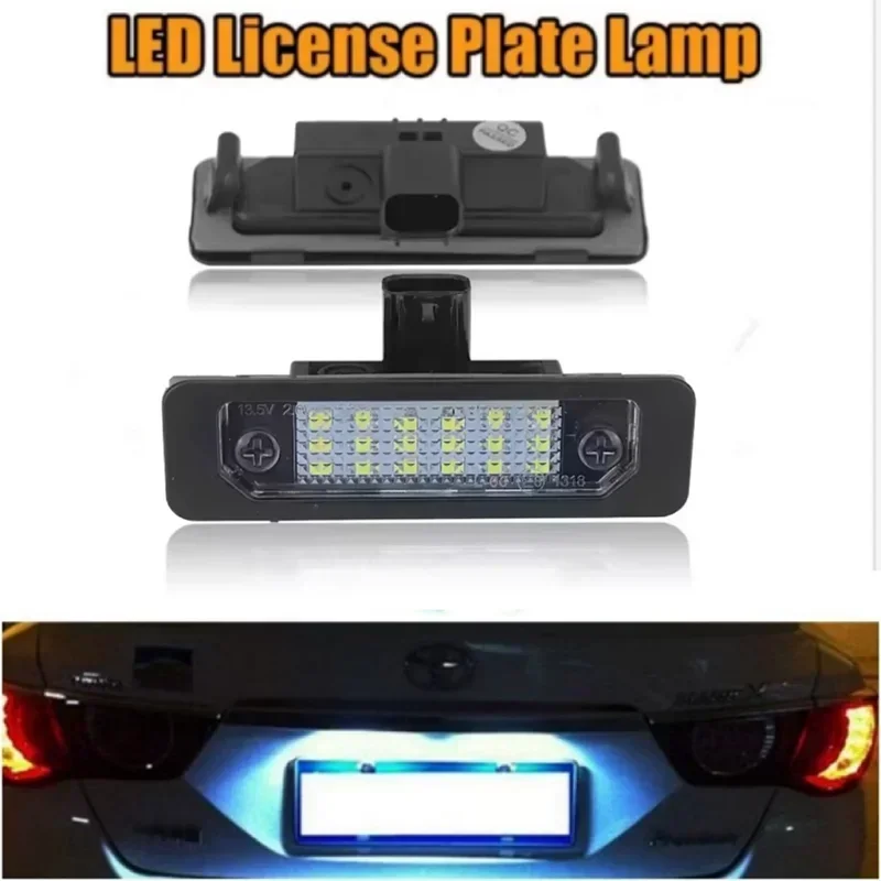 

2pcs Number Plate Light For Ford Flex Taurus Mustang Focus Fusion Mercury sable Edge Explorer LED License Lamp Car Led Light