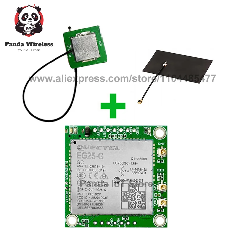 

Модуль Quectel EG25-G EG25GGC-128-SGNS Основная плата разработки 4G GNSS Глобальная версия Модуль LTE CAT4 Последовательный порт TTL
