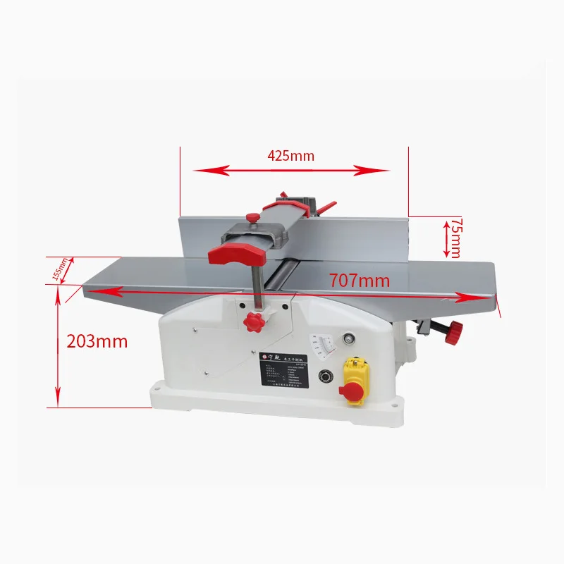 6 Inch Electric Planer Portable Woodworking Planer 220v/1280W Desktop Wood Planer DIY Woodworking Planer Electric Planer Tool