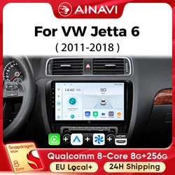 Ainavi Car Multimedia Player For Volkswagen VW Jetta 6 MK6 2011 2013 2015 2017 2018 Wireless Carplay Android Auto 4G Wifi 2din