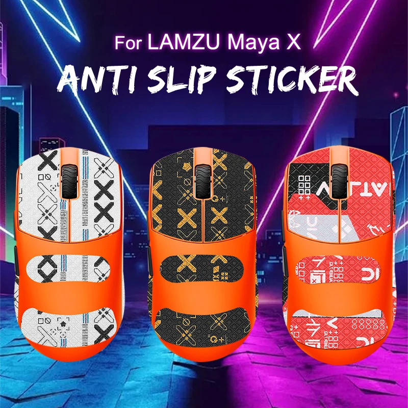 Anti-slip Mouse Grip Tape Skate Suck Sweat Sticker For LAMZU Maya X Gaming Mouse For Computer E-Sports Gamer